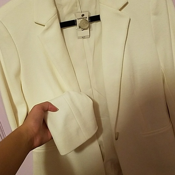 Cream Express One Front-Button Blazer - Picture 8 of 8